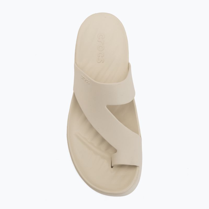 Дамски джапанки Crocs Getaway Platform Toe Loop sandstone 5