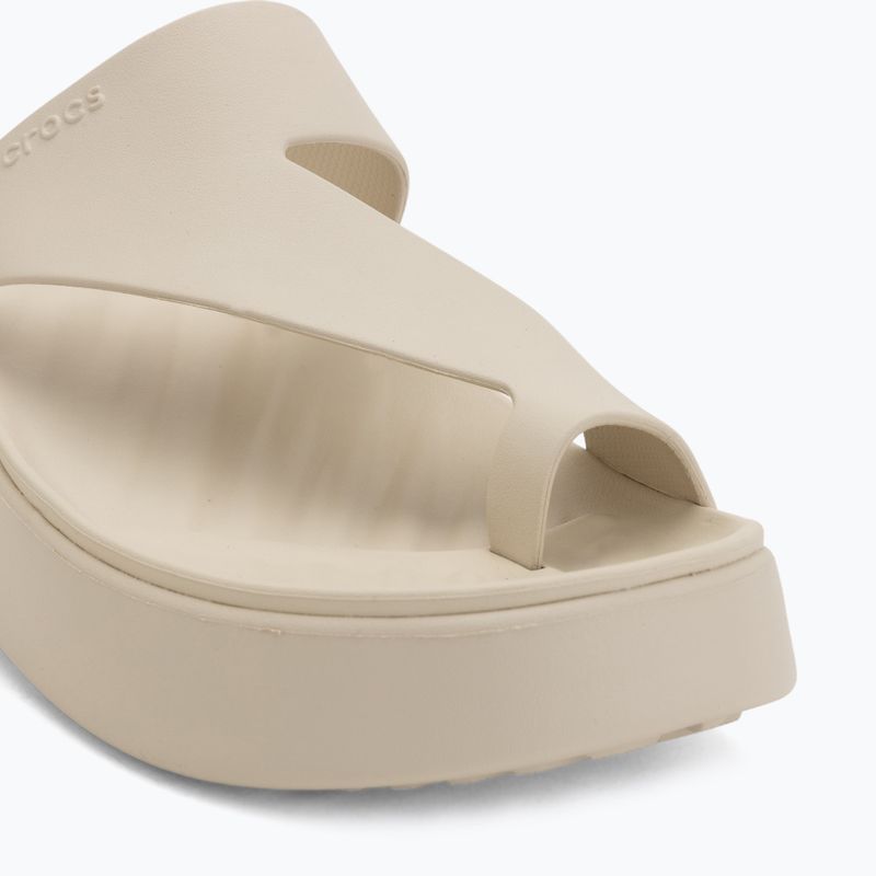 Дамски джапанки Crocs Getaway Platform Toe Loop sandstone 7
