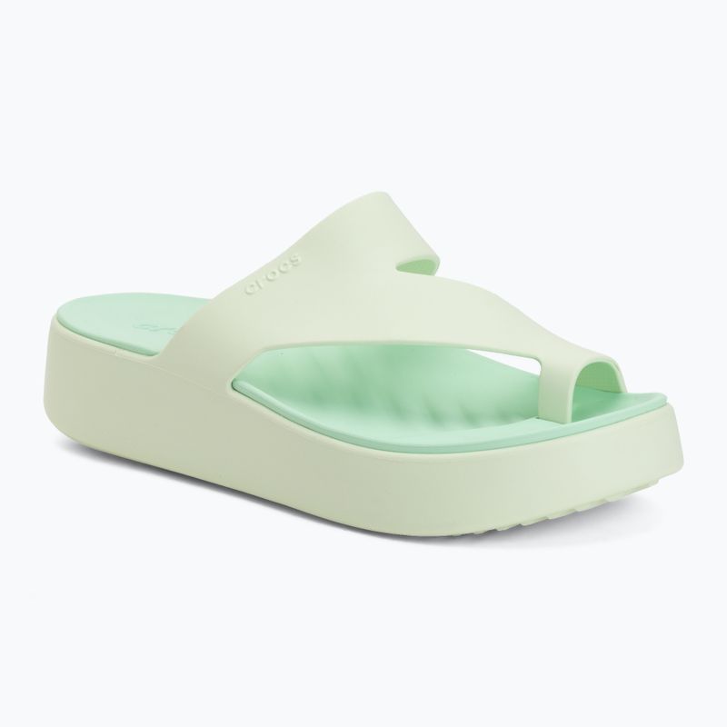 Дамски джапанки Crocs Getaway Platform Toe Loop jade tint