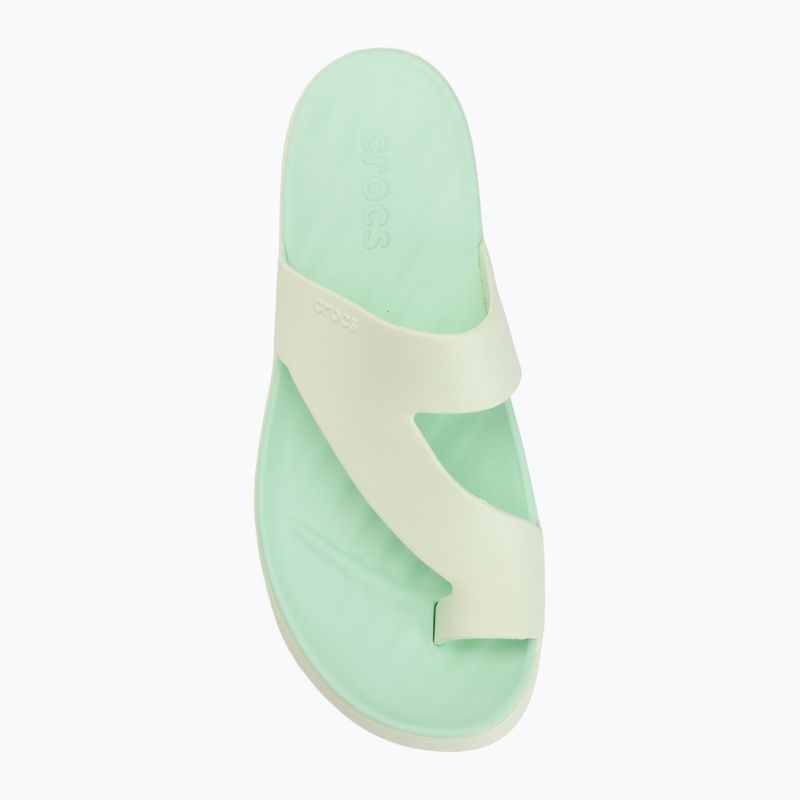 Дамски джапанки Crocs Getaway Platform Toe Loop jade tint 5