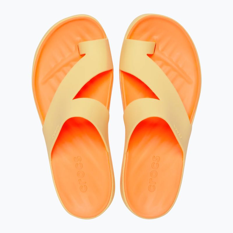 Дамски джапанки Crocs Getaway Platform Toe Loop golden hour 4