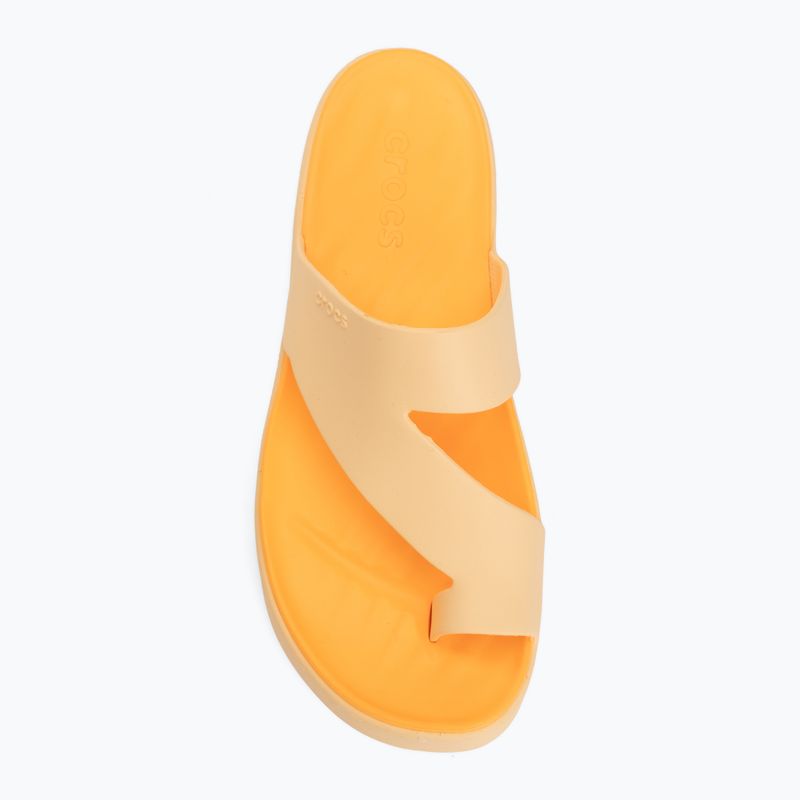 Дамски джапанки Crocs Getaway Platform Toe Loop golden hour 5