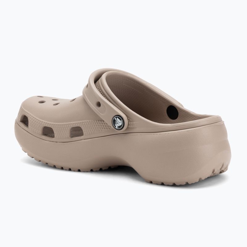Дамски чехли Crocs Classic Platform Clog taupe 4