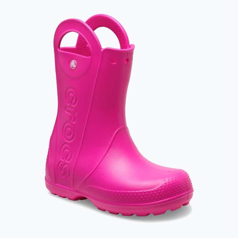 Детски гумени ботуши Crocs Handle It Rain Boot Kids pink crush