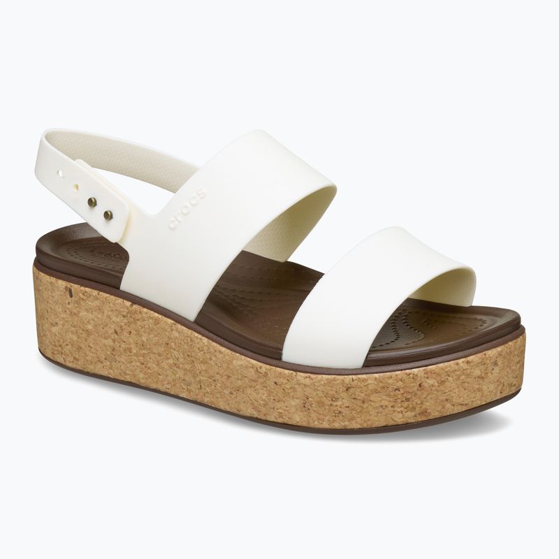 Дамски сандали Crocs Brooklyn Cork Low Wedge chalk