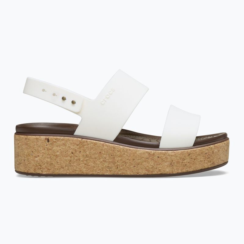 Дамски сандали Crocs Brooklyn Cork Low Wedge chalk 2