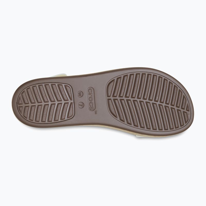 Дамски сандали Crocs Brooklyn Cork Low Wedge chalk 4