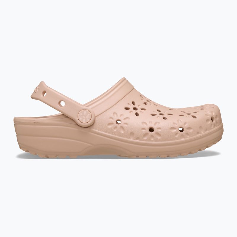 Джапанки Crocs Classic Floral Cutout Clog pink caramel 2