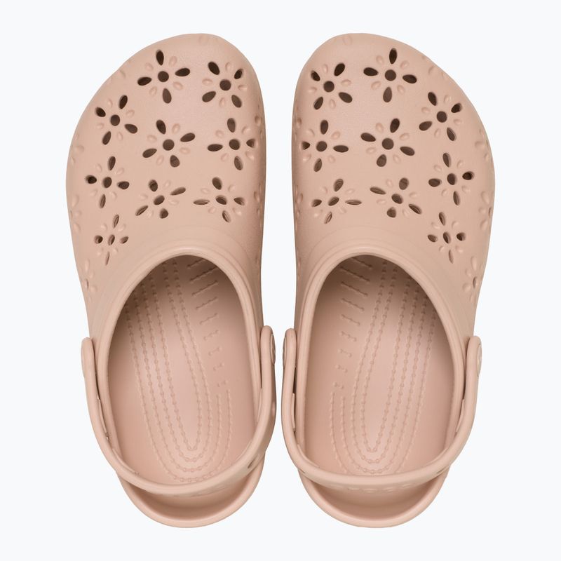 Джапанки Crocs Classic Floral Cutout Clog pink caramel 5