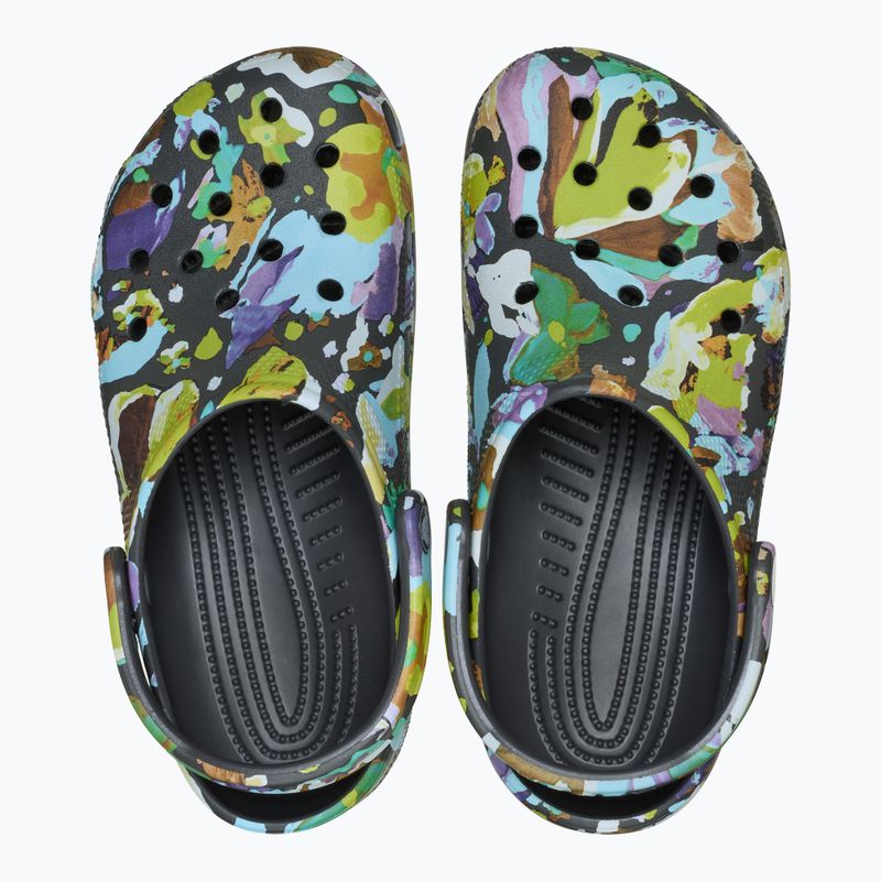 Чехли Crocs Classic Painted Floral black sand 13