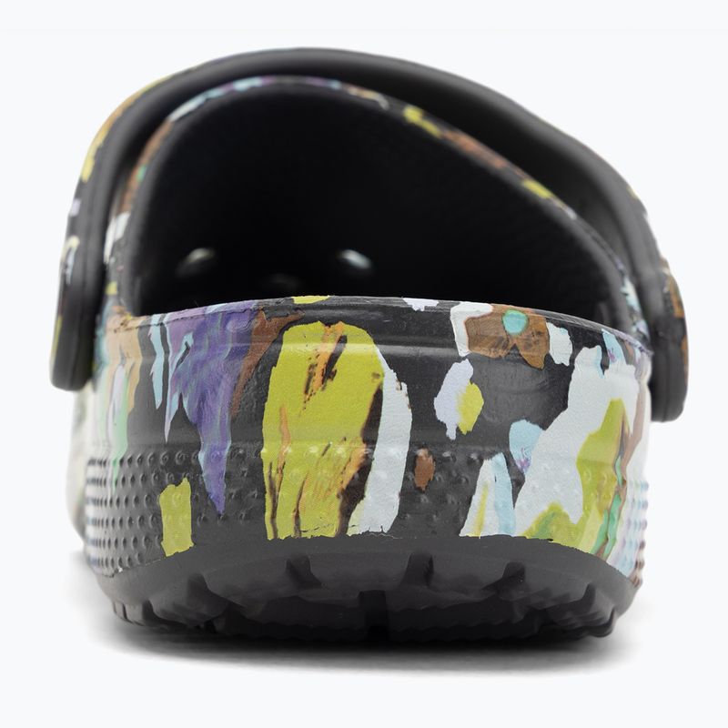 Чехли Crocs Classic Painted Floral black sand 7