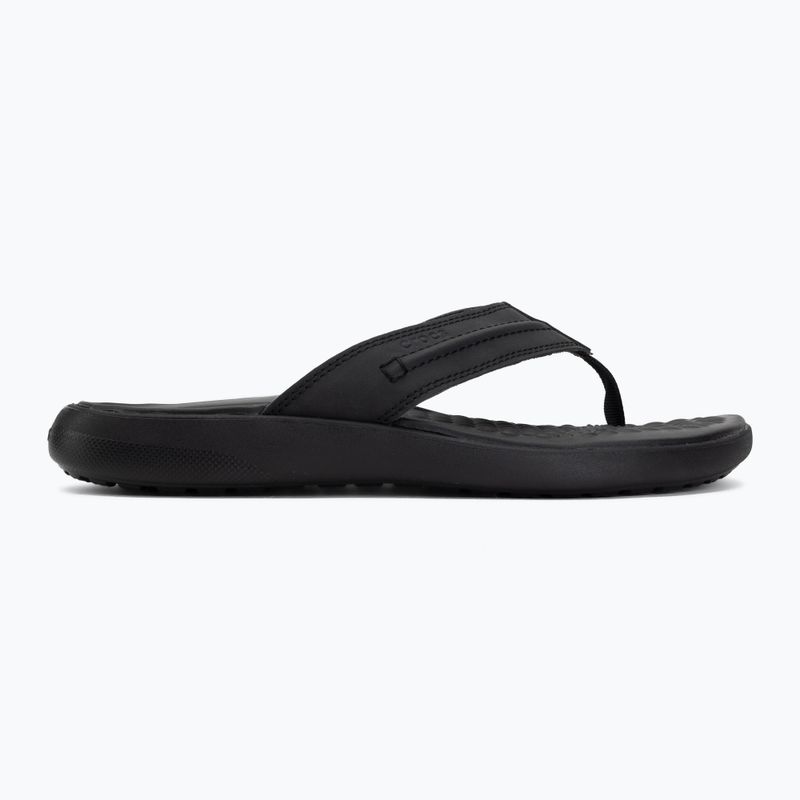Джапанки Crocs Yukon Vista II Leather black/black 2