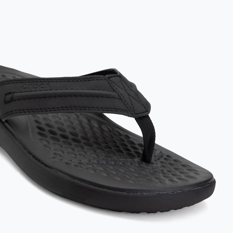 Джапанки Crocs Yukon Vista II Leather black/black 7