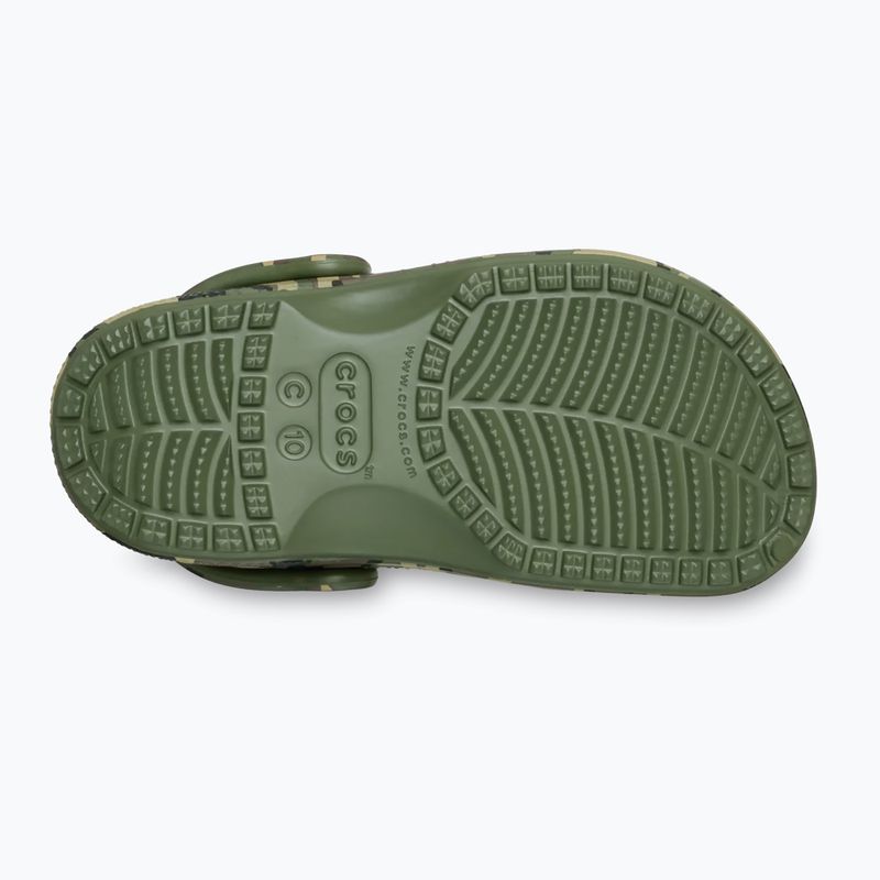 Детски чехли Crocs Classic Camouflage Toddler army green/multi 3