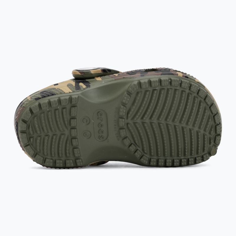 Детски чехли Crocs Classic Camouflage Toddler army green/multi 5