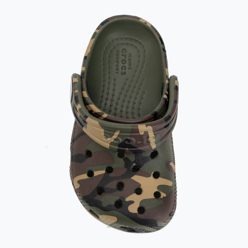 Детски чехли Crocs Classic Camouflage Toddler army green/multi 6