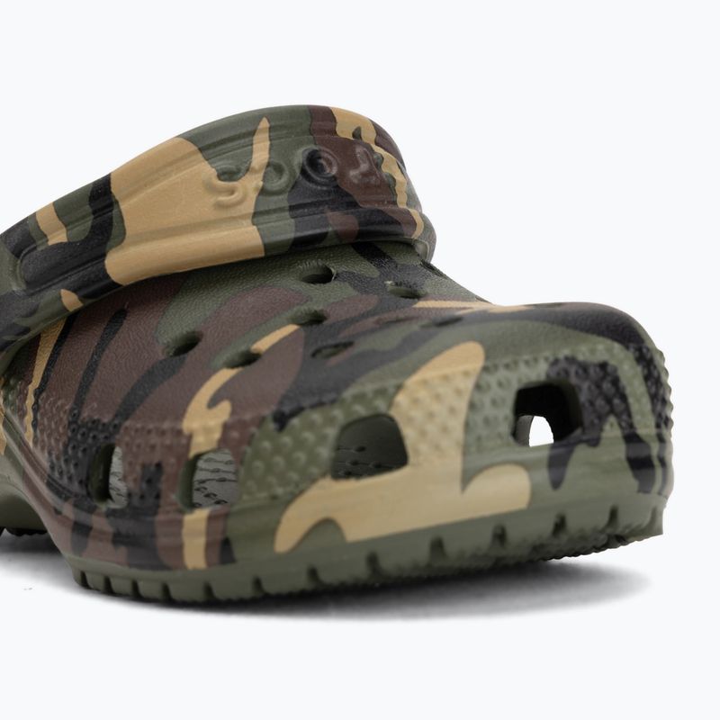 Детски чехли Crocs Classic Camouflage Toddler army green/multi 8