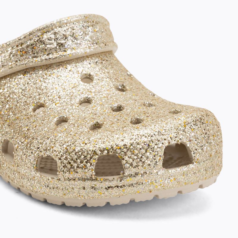 Детски чехли Crocs Classic Chunky Glitter sandstone 8