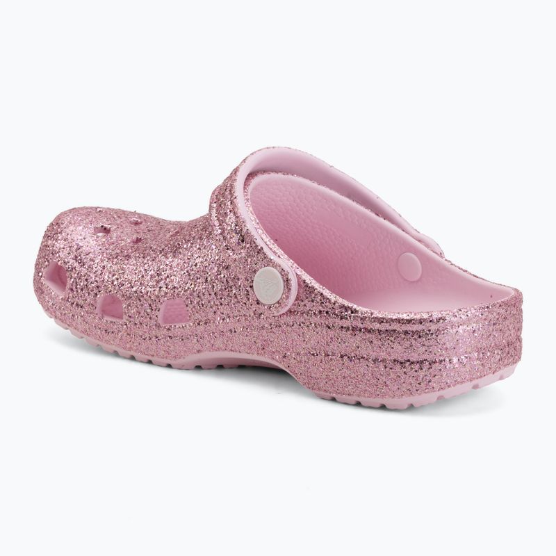 Детски чехли Crocs Classic Chunky Glitter pink milk 4