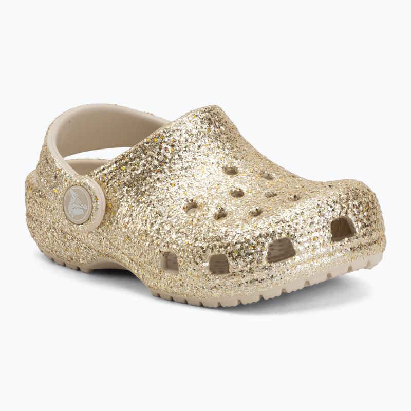 Детски чехли Crocs Classic Chunky Glitter 211940 sandstone 2