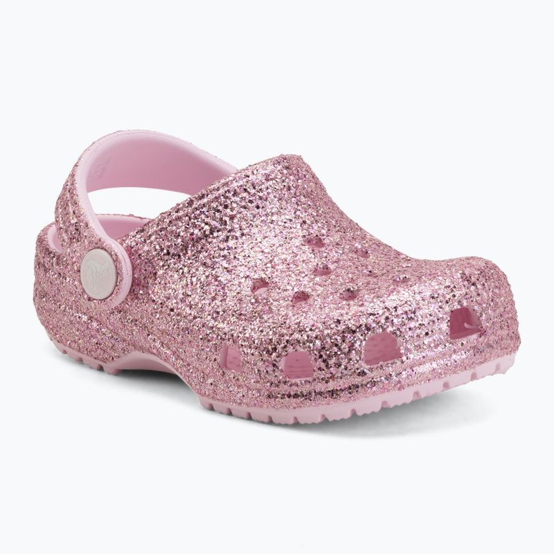 Детски чехли Crocs Classic Chunky Glitter 211940 pink milk 2