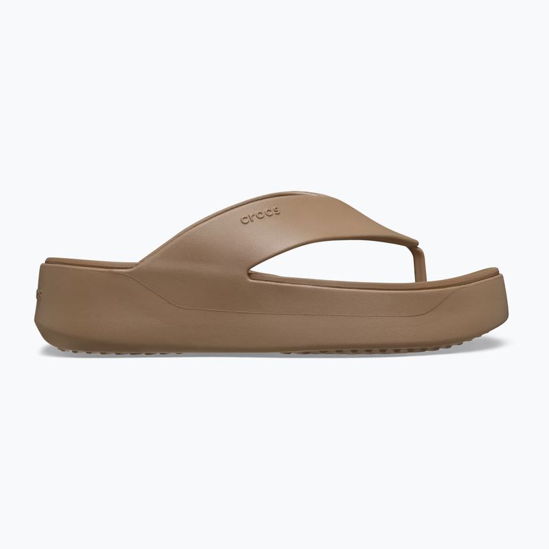 Дамски джапанки Crocs Gateway Platform milk chocolate 2