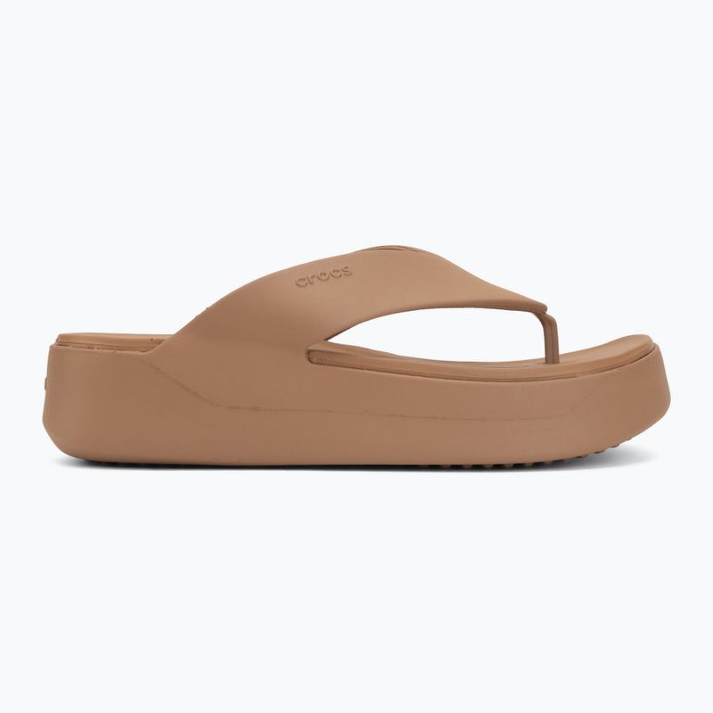 Дамски джапанки Crocs Gateway Platform milk chocolate 2