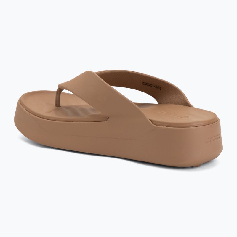Дамски джапанки Crocs Gateway Platform milk chocolate 3