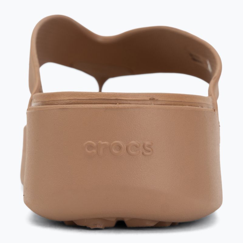 Дамски джапанки Crocs Gateway Platform milk chocolate 6