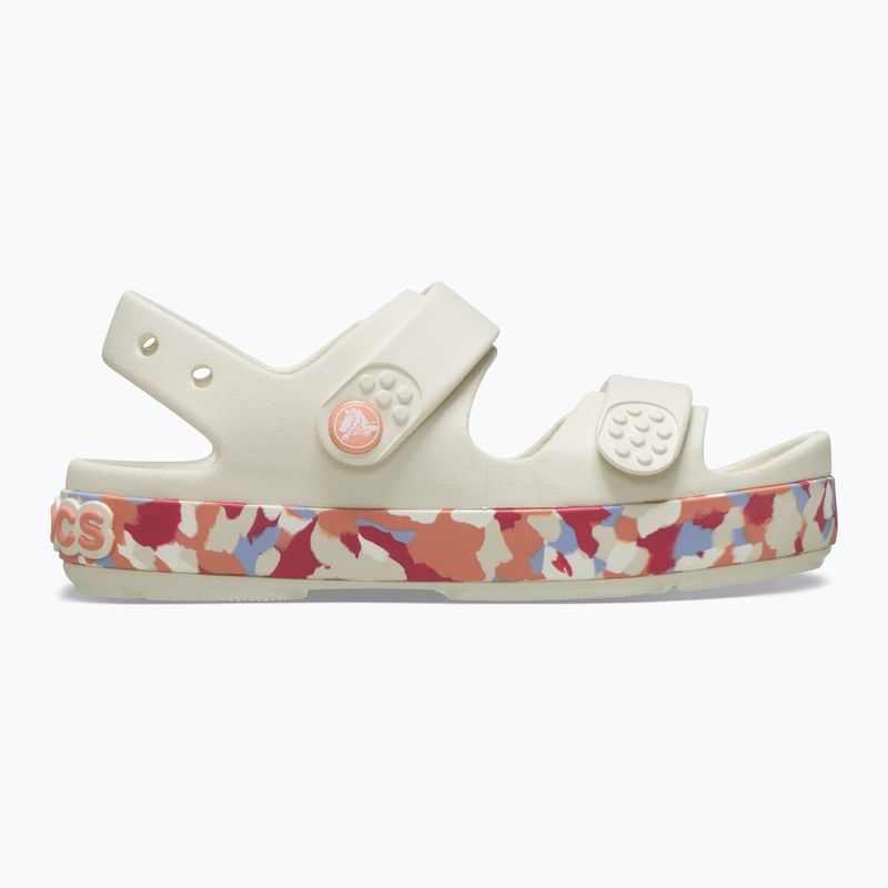 Детски сандали Crocs Crocband Cruiser Glow Confetti Band summit white/guava 2