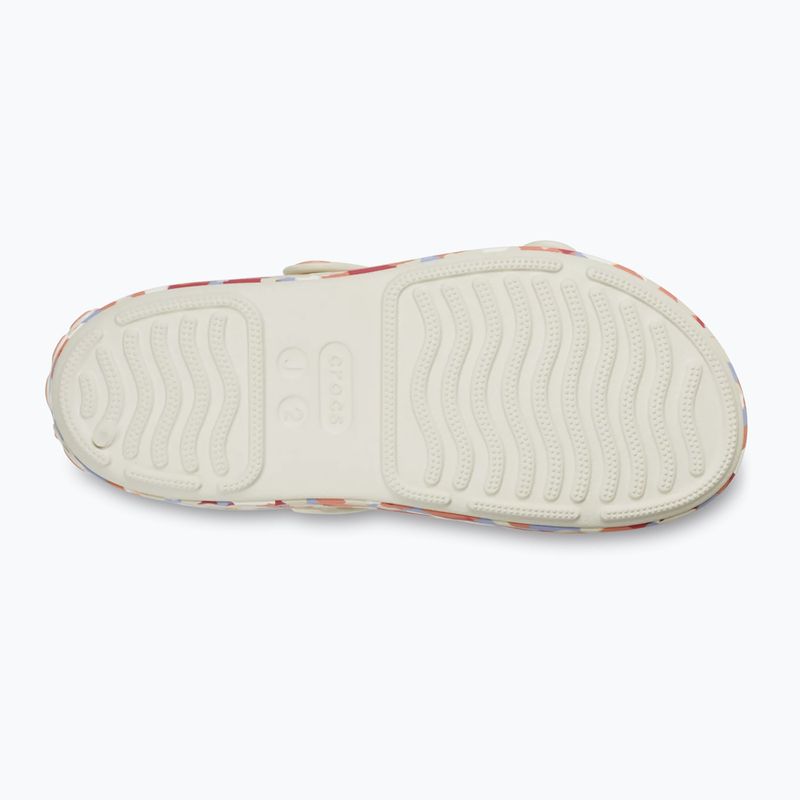 Детски сандали Crocs Crocband Cruiser Glow Confetti Band summit white/guava 3