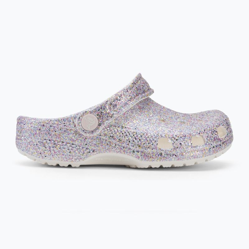 Детски чехли Crocs Classic Fantasy Glitter white 3