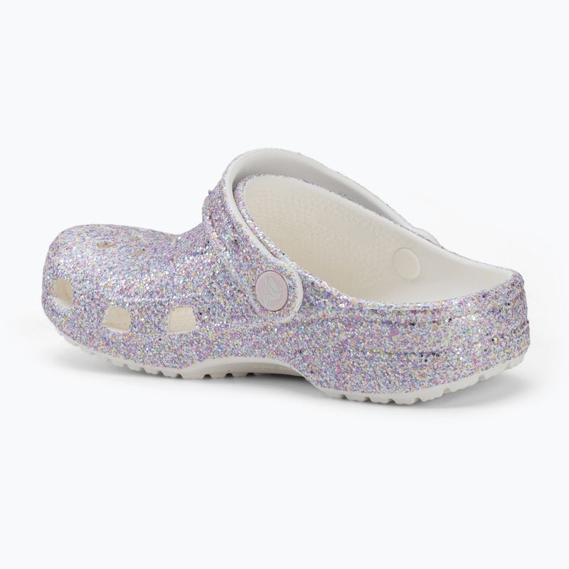 Детски чехли Crocs Classic Fantasy Glitter white 4
