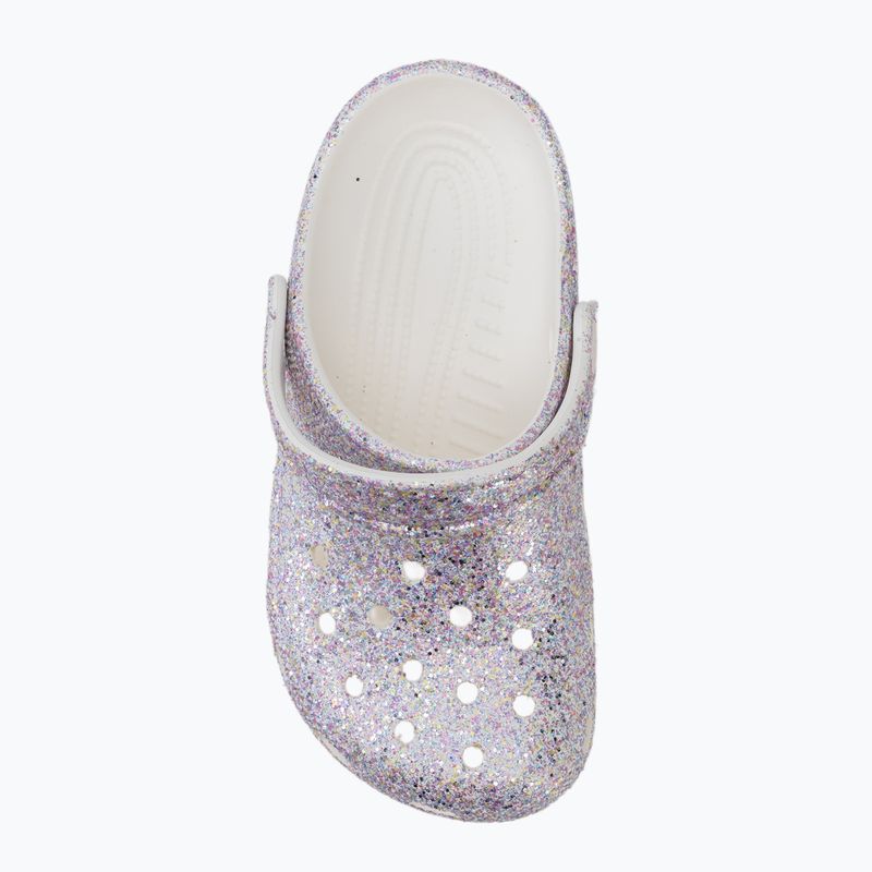 Детски чехли Crocs Classic Fantasy Glitter white 6