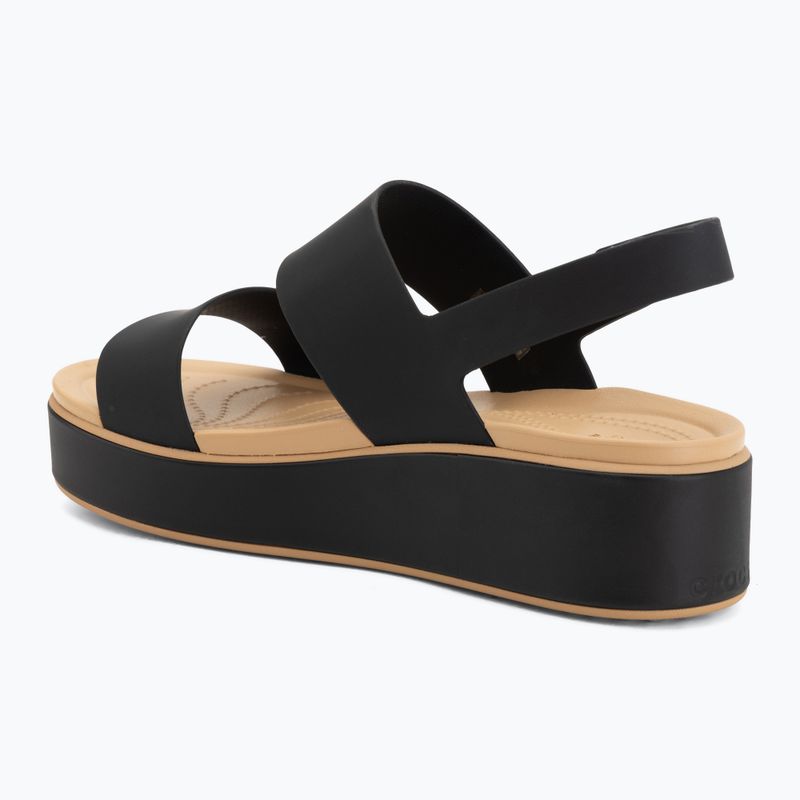 Дамски сандали Crocs Brooklyn Matte Wrap Low Wedge black/cashew 3