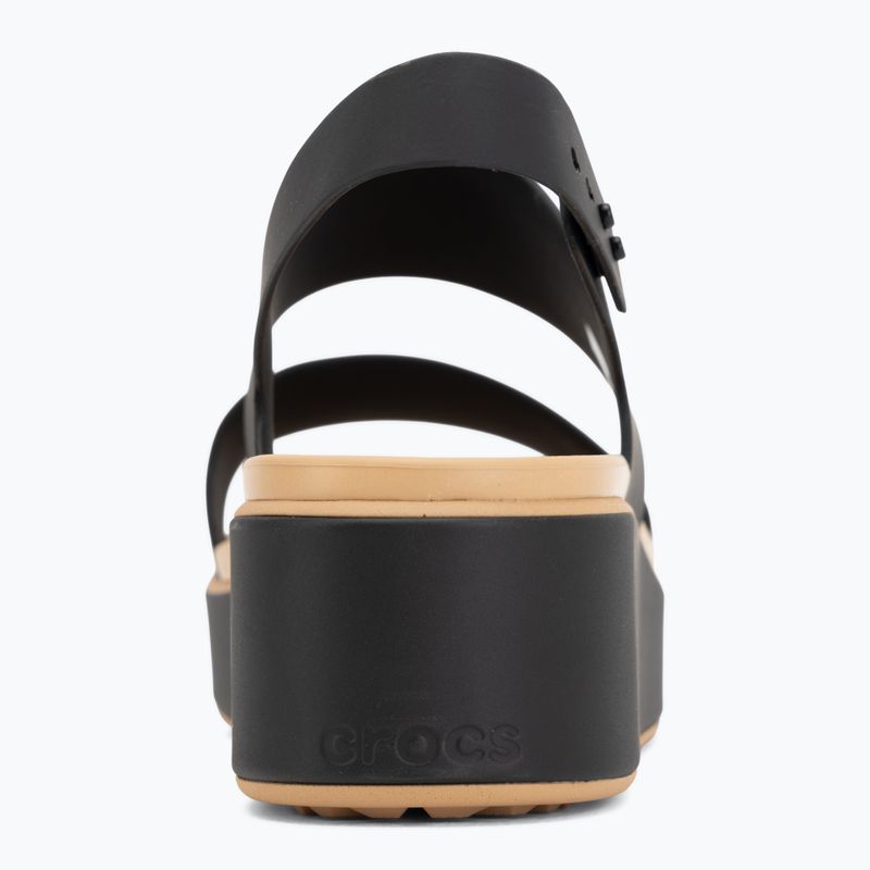 Дамски сандали Crocs Brooklyn Matte Wrap Low Wedge black/cashew 6