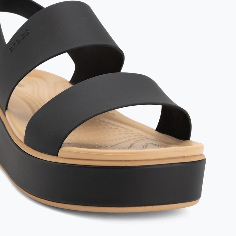 Дамски сандали Crocs Brooklyn Matte Wrap Low Wedge black/cashew 7