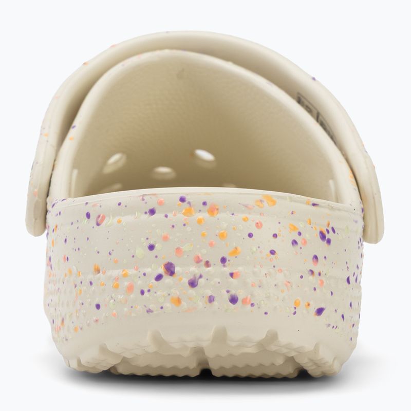 Детски чехли Crocs Classic Glow Paint Splatter summit white/multi 7