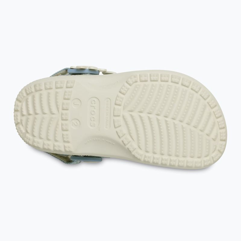 Детски чехли Crocs Classic Denim Flower Adjutment Backstrap summit white 11