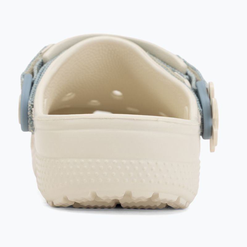 Детски чехли Crocs Classic Denim Flower Adjutment Backstrap summit white 7