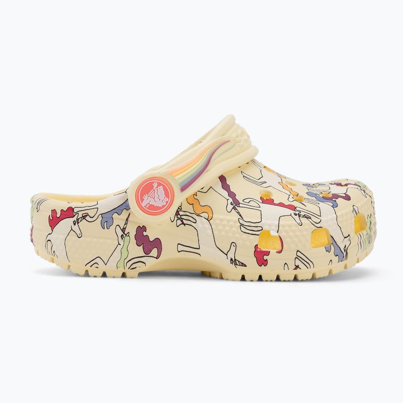 Детски чехли Crocs Classic Unicorn Graphic yellow light 3