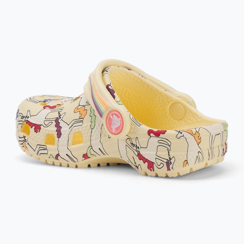 Детски чехли Crocs Classic Unicorn Graphic yellow light 4