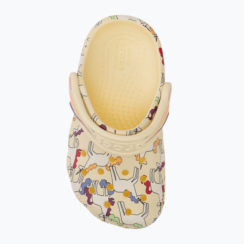 Детски чехли Crocs Classic Unicorn Graphic yellow light 6