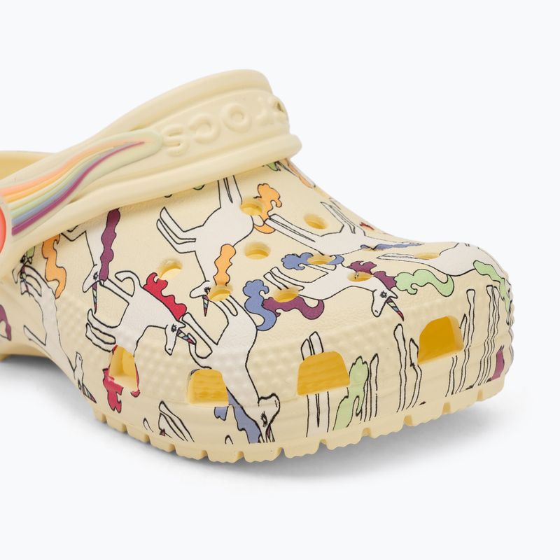 Детски чехли Crocs Classic Unicorn Graphic yellow light 8
