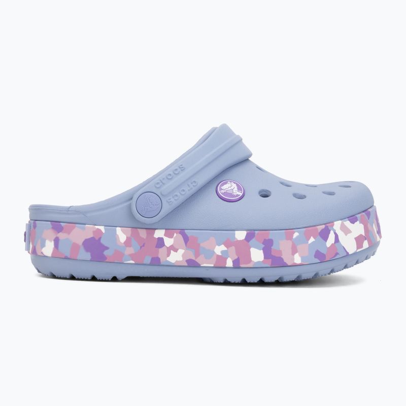 Детски чехли Crocs Crockband Glow Confetti Band blue haze/multi 3