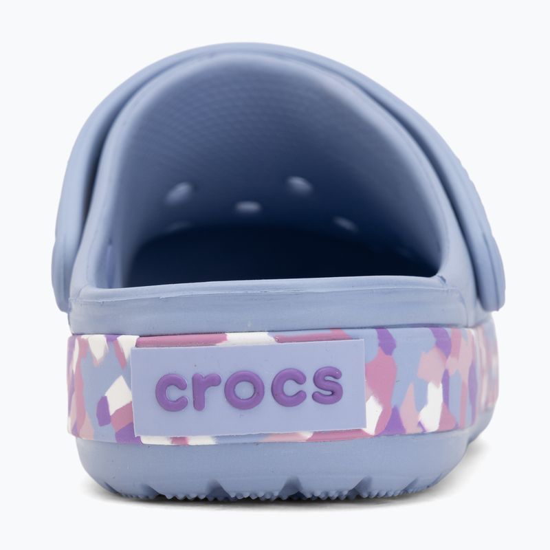Детски чехли Crocs Crockband Glow Confetti Band blue haze/multi 7