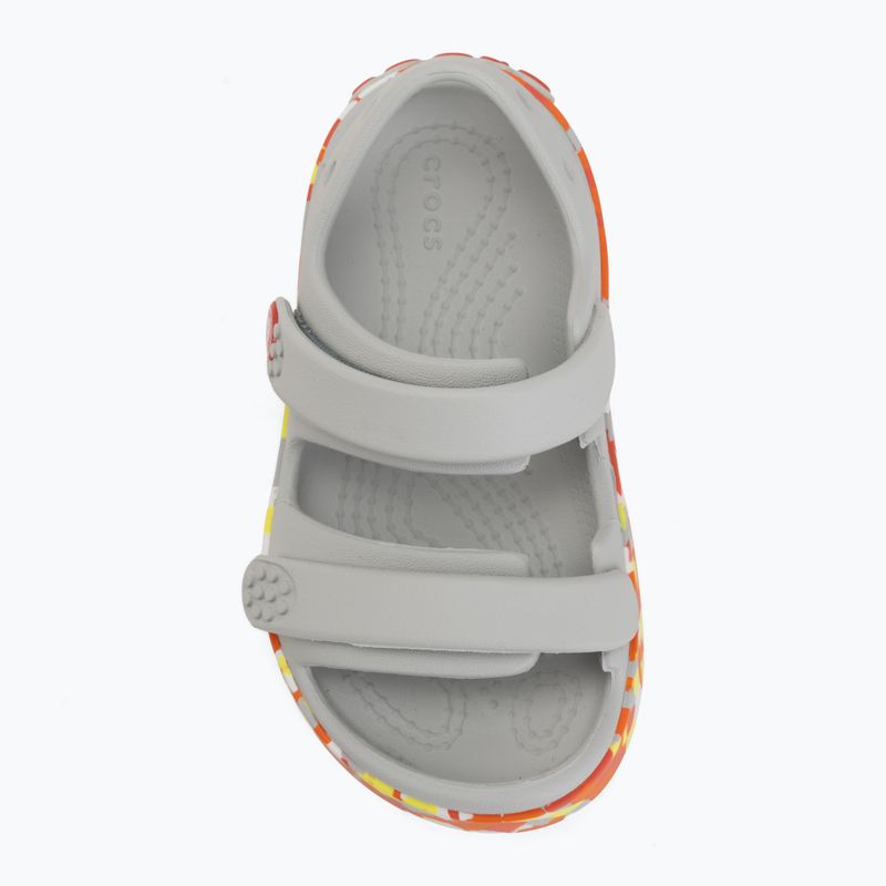 Детски сандали Crocs Crocband Cruiser Glow Confetti Band atmosphere/flame 5