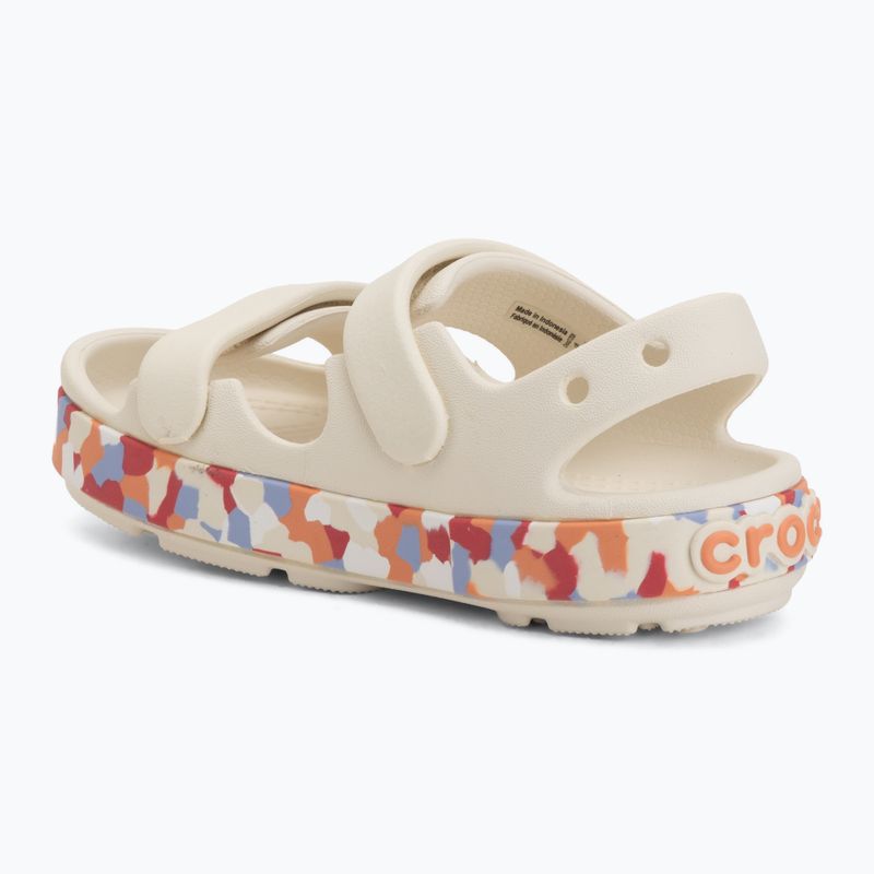 Детски сандали Crocs Crocband Cruiser Glow Confetti Band summit white/guava 3
