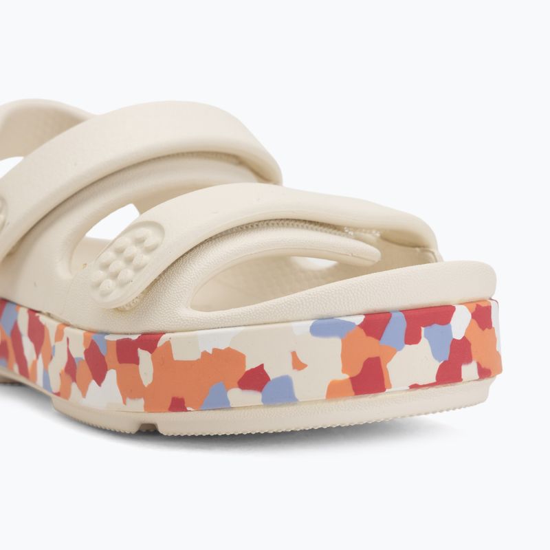 Детски сандали Crocs Crocband Cruiser Glow Confetti Band summit white/guava 7