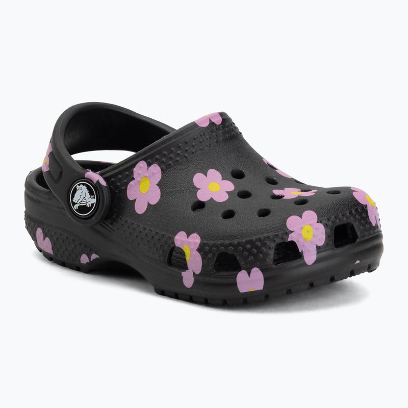 Детски чехли Crocs Classic Flower 212671 black 2